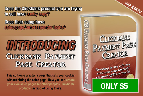 Product picture Clickbank Payment Page Creator Software