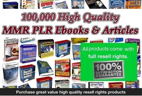 Product picture Massive High Quality PLR, MMR Collection 100,000 Products